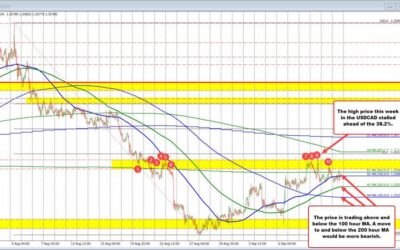 USDCAD a little higher on the week but gives up gains. What’s ahead for the pair?