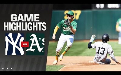 Yankees vs. A’s Game Highlights (9/22/24) | MLB Highlights