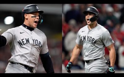 Aaron Judge and Giancarlo Stanton go BACK-TO-BACK off Emmanuel Clase to TAKE THE LEAD in ALCS Game 3