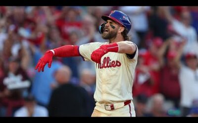 BEDLAM AT THE BANK! Bryce Harper and Nick Castellanos go BACK-TO-BACK to tie NLDS Game 2!