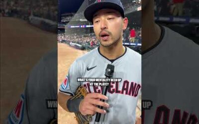 “Cleveland knows what to do.” Guardians fans – Steven Kwan wants you LOUD on Saturday. #ALDS