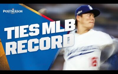 DODGERS TIE MLB RECORD with 33 CONSECUTIVE SCORELESS INNINGS during the Postseason!