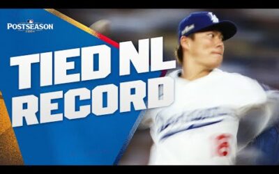 DODGERS TIE NL RECORD with 33 CONSECUTIVE SCORELESS INNINGS during the Postseason!