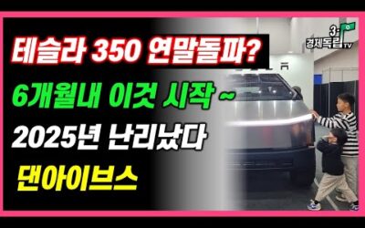 [테슬라 350, 연말 돌파?? 6개월내 이것 시작~~2025년 난리났다.. 댄아이브스 ]#3.1경제독립tv