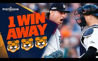 FULL 9TH INNING: Tigers win first Postseason game at home since 2013! (1 win away from ALCS)