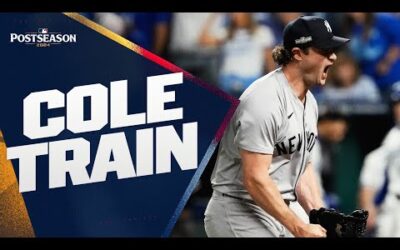 GERRIT COLE with a DOMINANT performance in ALDS Game 4 for the Yankees! 😤