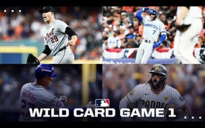 Highlights from ALL games for Wild Card Round Game 1 (10/1)! Postseason kicks off!!