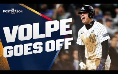 HUGE NIGHT for Anthony Volpe in World Series Game 4! (Grand Slam, 2 SB) 🔥