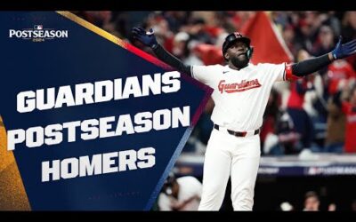 INSANELY HUGE home runs from the Cleveland Guardians so far this Postseason!