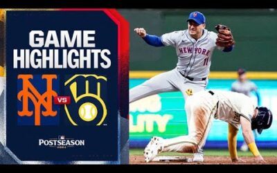 Mets vs. Brewers NL Wild Card Game 1 Highlights (10/1/24) | MLB Highlights