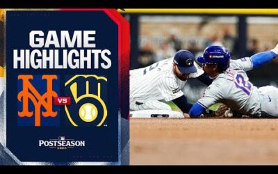 Mets vs. Brewers NL Wild Card Game 3 Highlights (10/3/24) | MLB Highlights