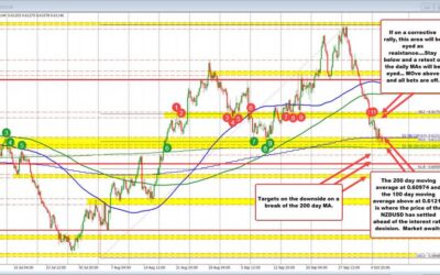 NZDUSD traders prepare for RBNZ rate decision and place the pair between 100/200 day MAs