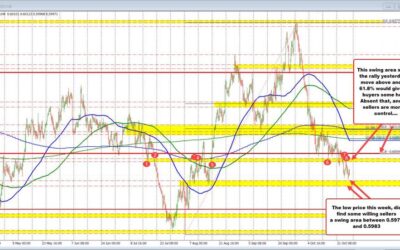 NZDUSD trades above and below 0.6000