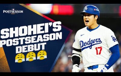 Shohei Ohtani’s FIRST Postseason game ever! (2 hits, 3 RBI, and a massive HR!) | 大谷翔平ハイライト