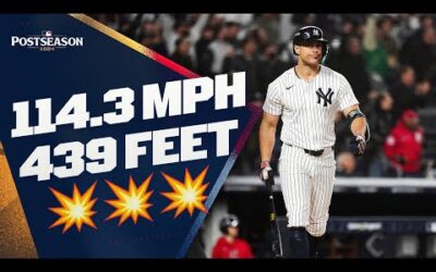 WHAT A SHOT!! Postseason Giancarlo Stanton HITS DIFFERENT!