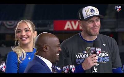 Dodgers’ Freddie Freeman postgame interview after winning World Series MVP!