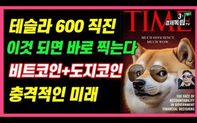 [테슬라 600 직진!! 이것되면 바로 찍는다!! 비트코인 + 도지코인, 충격적인 미래?]#3.1경제독립tv