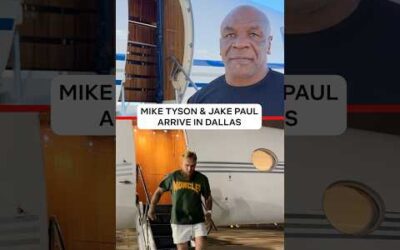 Mike Tyson and Jake Paul arrive in Dallas for #PaulTyson fight week!