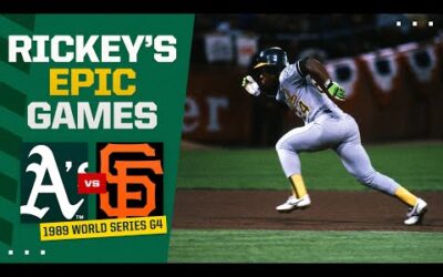 FULL GAME: 1989 World Series Game 4 | Athletics vs. Giants (ft. Rickey Henderson HR)