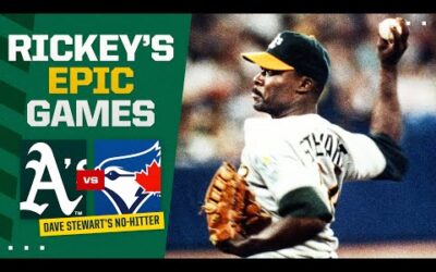 FULL GAME: Dave Stewart twirls a no-hitter for the Athletics (Ft. a BIG Rickey Henderson homer!)