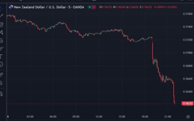 New Zealand dollar falls even further after GDP plunges