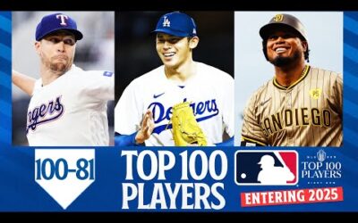 2025 Top 100 Players in MLB: 100-81 (Feat. Jacob deGrom, Roki Sasaki, Luis Arraez, and more!)