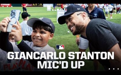 Giancarlo Stanton gives kids an unforgettable experience at Play Ball clinic in Puerto Rico 😅