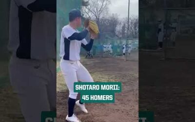 Is the A’s newest prospect, Shotaro Morii 森井翔太郎, the next Japanese two-way star? 👀 | 🎥 jkahn_5 / X