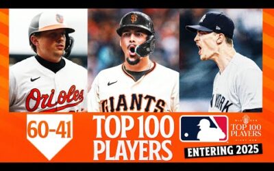 2025 Top 100 Players in MLB: 60-41 (Feat. Adley Rutschman, Willy Adames, and Max Fried!)