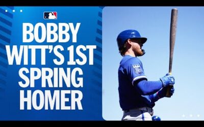 Bobby Witt Jr. CRUSHED his first home run of Spring Training 💥