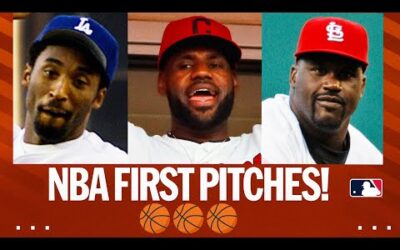 NBA players throwing out first pitches! (Michael Jordan, Kobe Bryant, LeBron James, and more!)