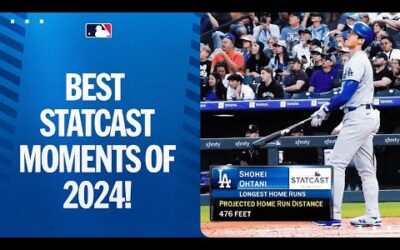 Relive the BEST Statcast moments of 2024 (480-foot home runs, 105-MPH pitches)!