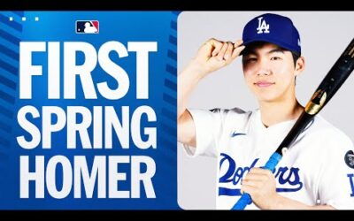 Hyeseong Kim crushes his first Spring Training homer for the Dodgers 💪 | 김혜성