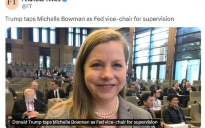 Michelle Bowman will be the new Federal Reserve Vice-Chair For Supervision