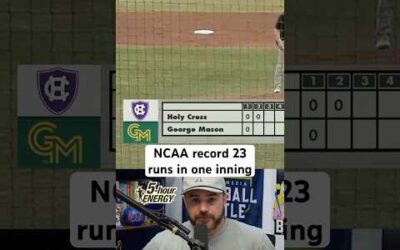 NCAA record 23 runs in one inning, a breakdown short #sports #baseball #georgemason #mlb #ncaa