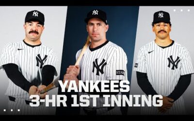 Yankees hit THREE HOMERS in 1st inning! (Wells, Goldschmidt, Grisham go deep!)